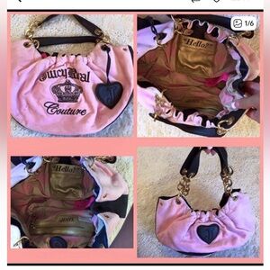 Vintage Y2K Juicy Couture Pink Velour Bag